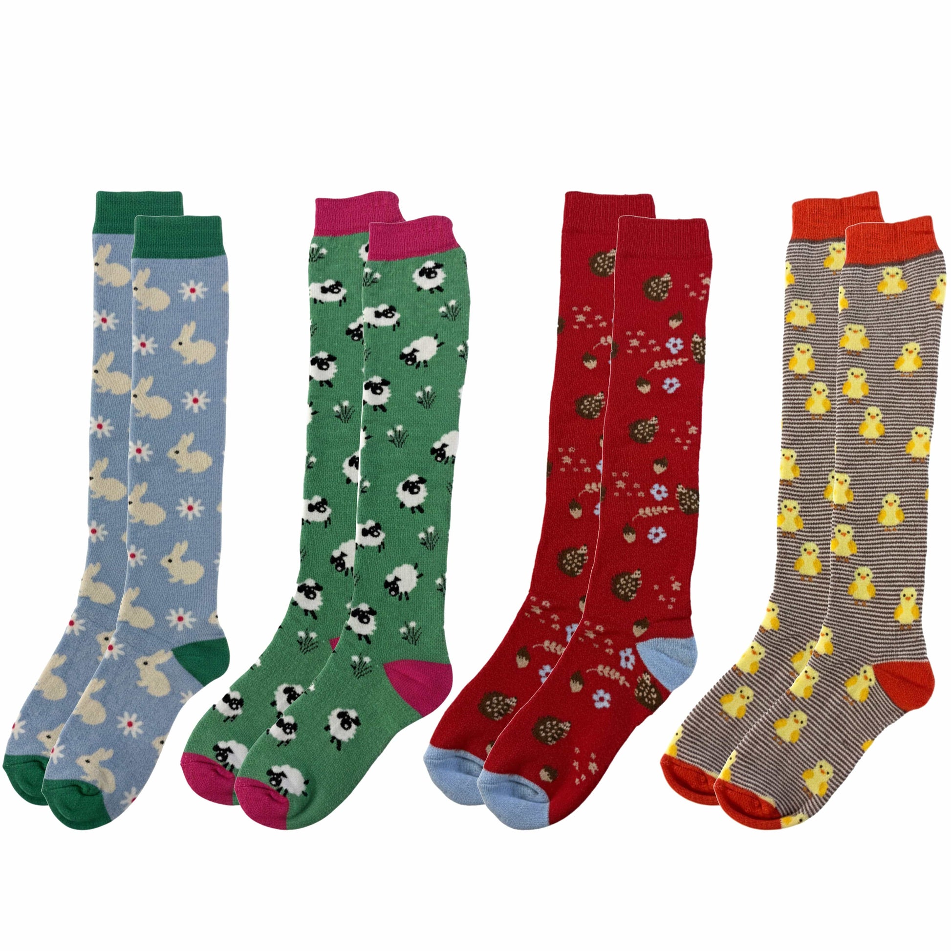 4 Pack Women’s Wellington Farm 1 Socks Long Welly Socks Outdoor Warm Durable & Soft Fit UK Size 4‑8 by Sock Stack FARM 1 Socks