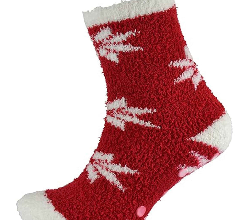 Sock Stack Ladies Christmas Slipper Socks Non Skid | Sock Stack