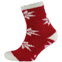 4 Pairs Ladies Christmas Slipper Socks Non-Skid Gripper Soles Winter Stocking Filler Gift Festive Rudolph Penguin Designs Sock Stack Socks