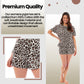 Women's Short Cotton Pyjamas Sets For Ladies, Loungewear Sleepwear, Leopard Zebra Printed Designs