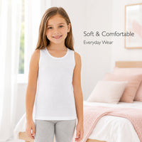 Sock Stack Kinder Baumwoll-Unterhemden Jungen Mädchen 6er-Pack Schulalter 2-13 Jahre