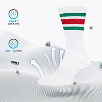 5 Pack Men's Stripes Sport Socks Cotton Durable Blend for Sports Casual & Everyday Designer Wear by Sock Stack UK 7-11 / STRIPES Socks