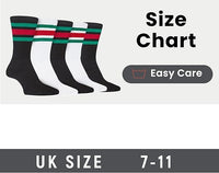 5 Pack Men's Stripes Sport Socks Cotton Durable Blend for Sports Casual & Everyday Designer Wear by Sock Stack UK 7-11 / STRIPES Socks