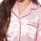 Girls Long Sleeve Satin Silk Pyjama Set Comfortable Button-Down Sleepwear in Black Pink Grey Sizes 5-14 YRS by Daisy Dreamer. Buy now for £14.00.