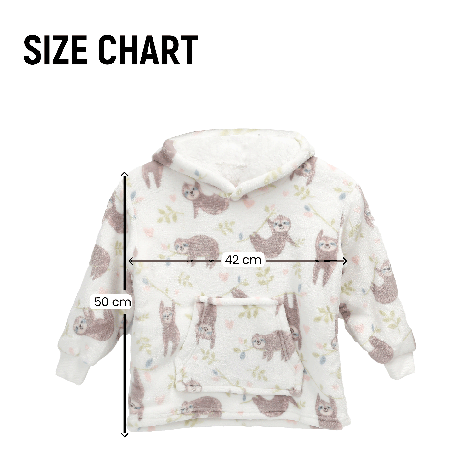 Unisex Safari and Sloth Hoodie Blanket for Infants 0-2 Years Ultra Soft Cozy Wearable Blanket with Spacious Pocket for Boys and Girls by Daisy Dreamer. Buy now for £15.00.