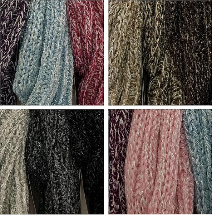 6 Pairs Chunky Wool Thermal Socks for Women Warm Thick Insulated Winter Socks for Outdoor Activities and Work Boots Size UK 4-7 EU 37-40 Assorted Colours Sock Stack. Buy now for £12.00.