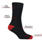 6 Pairs Men's Non-Elastic Diabetic Socks Soft Top Cotton Antibacterial Moisture-Wicking Black Sizes 6-11 by Sock Stack. Buy now for £10.00.