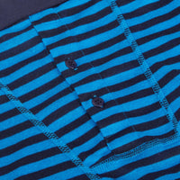 6 Pack Blue Navy Striped Cotton Stretch Boxer Shorts Menswear Classic Breathable Activewear Soft and Durable Underwear by Sock Stack Boxer Shorts