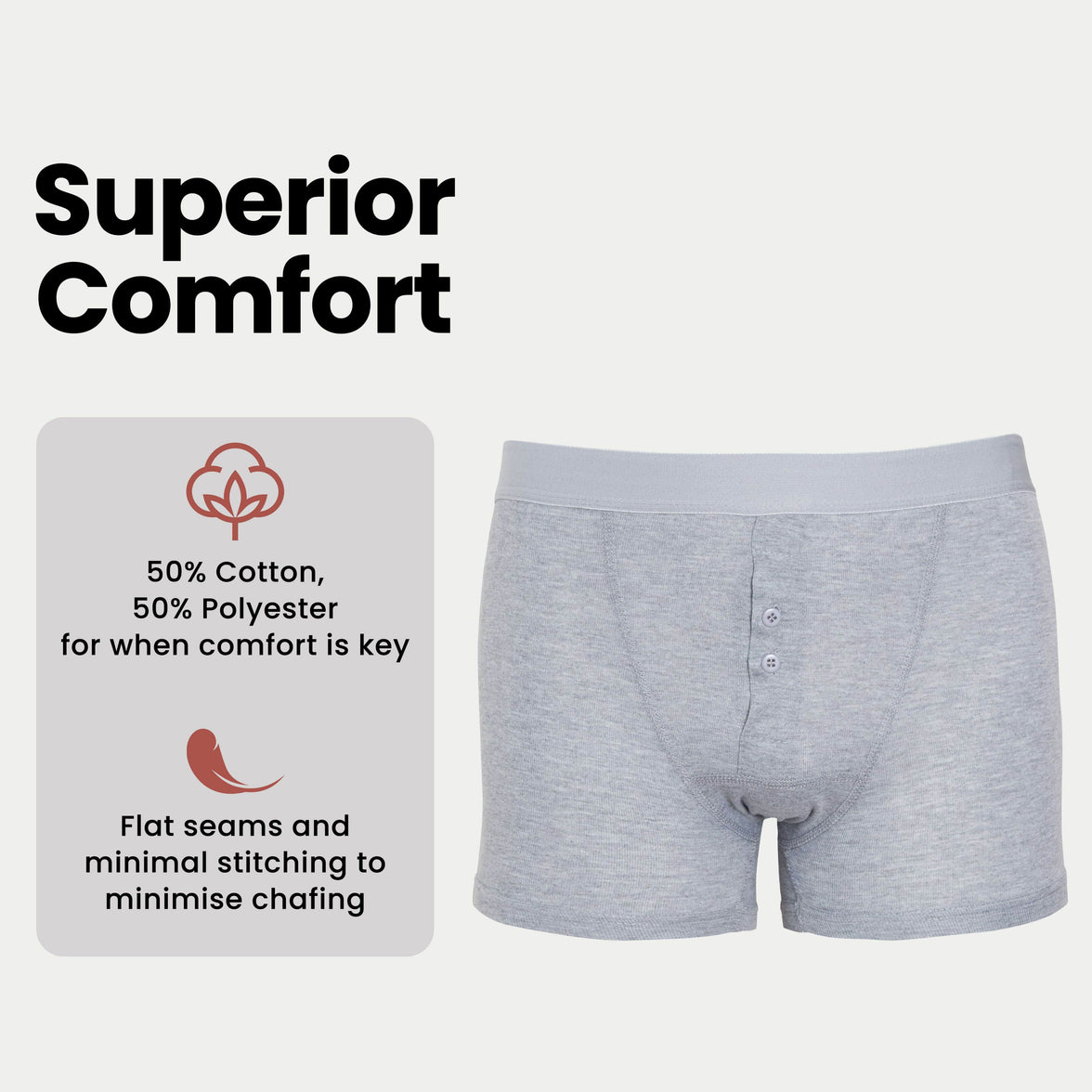 6 Pack Cotton Stretch Boxer Shorts Menswear Classic Activewear Breathable Underwear Soft and Durable Boxershorts for Men Black Navy Grey MB09 by Sock Stack Boxer Shorts