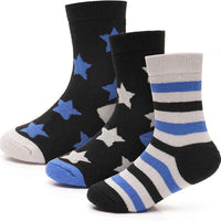 6 Pack Kids Thermal Socks Boys Girls Winter Boot Socks Non-Slip Cushioned Warm Durable Footwear Assorted Colors Sizes 4-13 Years by Heatwave Thermalwear Socks