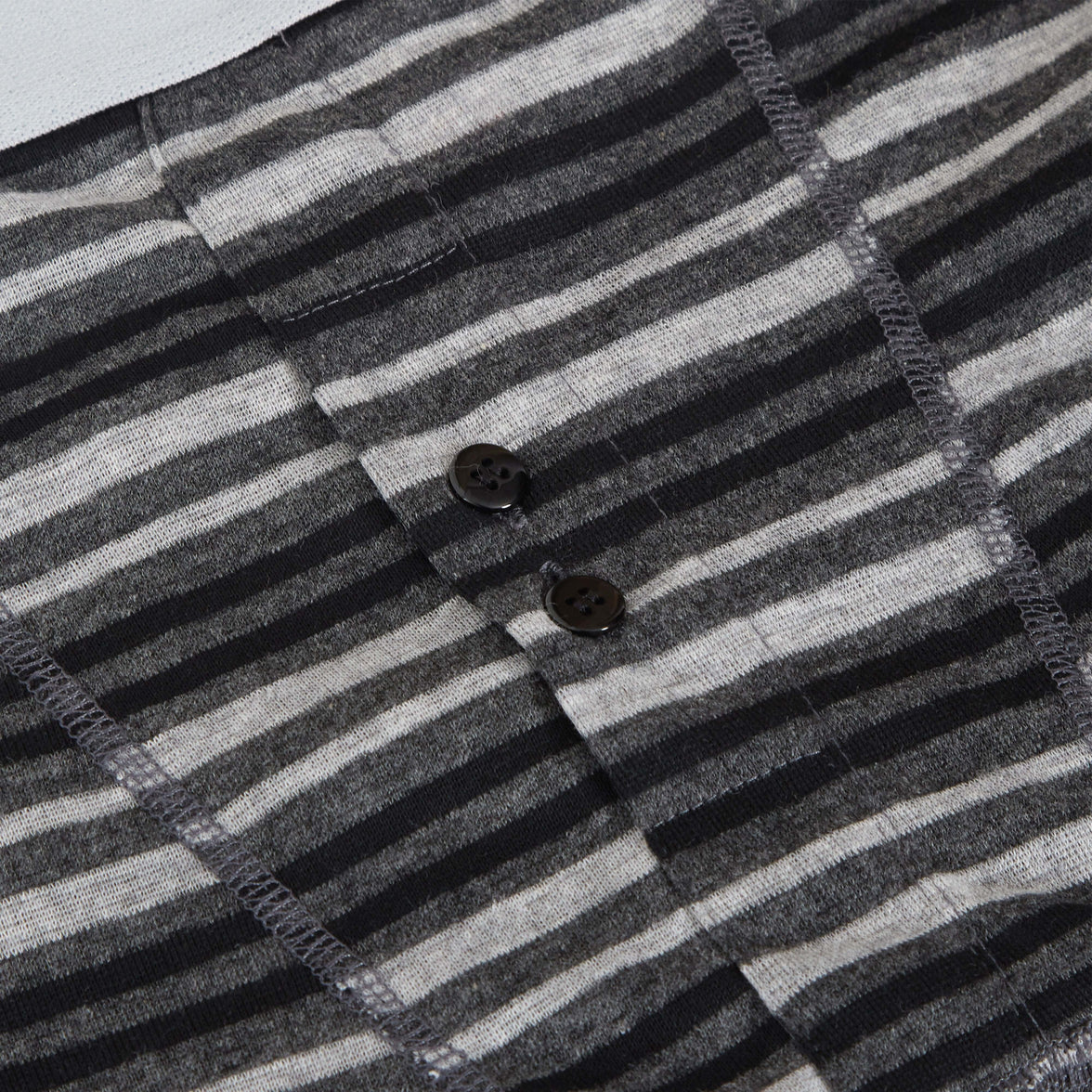 6 Pack Striped Black Grey Cotton Stretch Boxer Shorts Menswear Classic Activewear Breathable Soft and Durable Underwear for Men by Sock Stack Boxer Shorts
