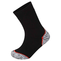 6 Pairs Anti Blister Men's Trekking Socks Reinforced Heel and Toe Cushioned Hiking Walking Work Boot Socks Sizes 6-11 Assorted Colors by Sock Stack ASSORTED / 6-11 Socks