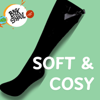 6 Pairs Girls Knee High Socks With Ribbon Bows Back To School Cotton Rich Long Socks Stylish Comfortable Durable For Uniforms Everyday Wear Ages 2-16 Years by Sock Stack Socks