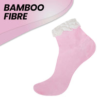 6 Pairs Ladies Bamboo Lace Socks Ultra Soft Antibacterial Moisture-Wicking Breathable Fashion Socks UK 4-7 Assorted Colours by Sock Stack UK 4-7 / ASSORTED Socks