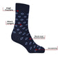 6 Pairs Men's Diabetic Socks Non Elastic Soft Top Moisture-Wicking Antibacterial Cotton Blend Comfortable Size 6-11 Navy by Sock Stack UK 6-11 / NAVY MIX Socks