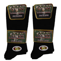 6 Pairs Men's Diabetic Wool Socks Non Elastic Loose Top Moisture Wicking Antibacterial Sustainable for Sensitive Skin by Sock Stack Socks