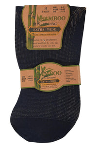 6 Pairs Men’s Extra Wide Bamboo Socks Ultra Soft Loose Top Non Elastic Gentle Cuff Breathable Everyday Wear UK 6-11 by Sock Stack Socks