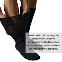 6 Pairs Men’s Extra Wide Bamboo Socks Ultra Soft Loose Top Non Elastic Gentle Cuff Breathable Everyday Wear UK 6-11 by Sock Stack Socks