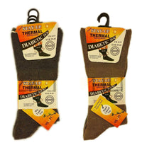 6 Pairs Men's Non-Elastic Diabetic Socks Moisture-Wicking Antibacterial Viloft Blend for Swollen Feet and Improved Circulation UK 6-11 By Sock Stack Socks
