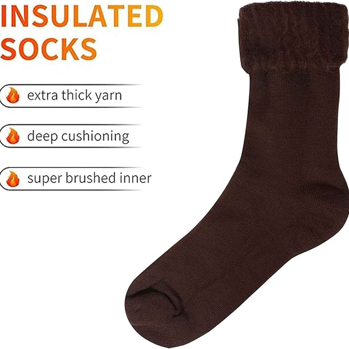 6 Pairs Men's Ultra Soft Thermal Fluffy Bed Socks Cozy Warm Insulated Lounging and Sleeping Socks in Stylish Designs for Winter Comfort UK Sizes 6-11 by Sock Stack Socks