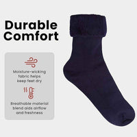 6 Pairs Men's Ultra Soft Thermal Fluffy Bed Socks Cozy Warm Insulated Lounging and Sleeping Socks in Stylish Designs for Winter Comfort UK Sizes 6-11 by Sock Stack Socks