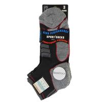 6 Pairs Mens Athletic Low-Cut Trainer Sport Socks for Running Cycling Gym Compression Moisture-Wicking with Arch Support by Sock Stack Socks