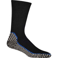 6 Pairs Mens Bamboo Moisture-Wicking Work Socks Cushioned Reinforced Heel Toe Durable Odour Control Ideal for Construction Hiking Long Hours by Sock Stack 6-11 Socks