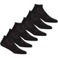 6 Pairs Mens Bamboo Sports Liner Socks Antibacterial Moisture Wicking Hypoallergenic for Gym Running Summer Sensitive Skin Black White Grey UK 6-11 by Sock Stack BLACK / 6-11 Socks