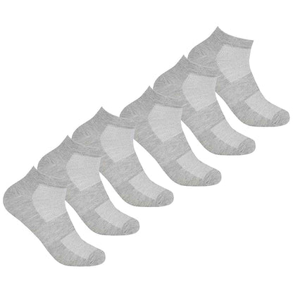 6 Pairs Mens Bamboo Sports Liner Socks Antibacterial Moisture Wicking Hypoallergenic for Gym Running Summer Sensitive Skin Black White Grey UK 6-11 by Sock Stack GREY / 6-11 Socks