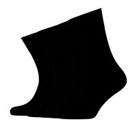 6 Pairs Mens Diabetic Non Elastic Loose Grip Soft Cotton Blend Moisture-Wicking Antibacterial Socks for Sensitive Legs Size 6-11 Sock Stack UK 6-11 / BLACK Socks
