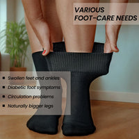 6 Pairs of Women's Extra Wide Diabetics Socks Super Soft Breathable Eco-Friendly Ladies Sock Ideal for Everyday wear UK Size 4-8 by Sock Stack Socks