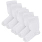 6 Pairs of Women's Extra Wide Diabetics Socks Super Soft Breathable Eco-Friendly Ladies Sock Ideal for Everyday wear UK Size 4-8 by Sock Stack White Socks