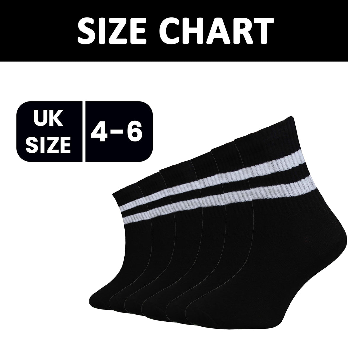 6 Pairs of Women's Short Sports Socks Fashion Crew Length Ladies Sock Ideal for Everyday Wear by Sock Stack Socks