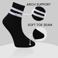 6 Pairs of Women's Short Sports Socks Fashion Crew Length Ladies Sock Ideal for Everyday Wear by Sock Stack Socks