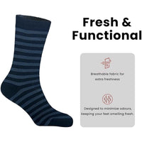 6 Pairs Thermal Work Boot Socks for Men Warm Thick Cushioned Durable Reinforced Heel and Toe Size 6 11 Outdoor Winter by Sock Stack 6-11 / ASSORTED Socks