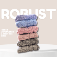 6 Pairs Women's Ultra Chunky Wool Thermal Socks for Outdoor Activities Warm Thick Insulated Winter Work Boots Sock Size UK 4-7 EU 37-40 Assorted Colours by Sock Stack Socks