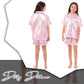 Kids Satin Silk Pyjama Set for Girls with Button-Down Shirt and Loose-Fitting Pants Comfortable Loungewear in Black Pink Grey Ages 5-14 by Daisy Dreamer. Buy now for £12.00.