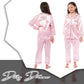Girls Long Sleeve Satin Silk Pyjama Set Comfortable Button-Down Sleepwear in Black Pink Grey Sizes 5-14 YRS by Daisy Dreamer. Buy now for £14.00.
