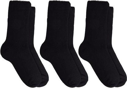 Heatwave® Pack Of 3 Mens Thermal Hot Socks, Heavy Duty Boot Socks UK 6-11