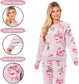 Women's Printed Floral Fleece Pyjama Set, Long Sleeve Top & Pajamas. Buy now for £20.00. A Pyjamas by Daisy Dreamer. blush pink, Dark Green, dusky pink, fleece, floral, hot pink, ladies, large, lilac, long sleeve, loungewear, medium, natural, nightwear, p