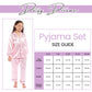 Girls Long Sleeve Satin Silk Pyjama Set Comfortable Button-Down Sleepwear in Black Pink Grey Sizes 5-14 YRS by Daisy Dreamer. Buy now for £14.00.