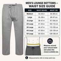 Sock Stack 2 Pack Mens Cotton Lounge Bottoms Stretchable PJ Pants Durable Cosy Cosy Super Soft Lounge Comfort
