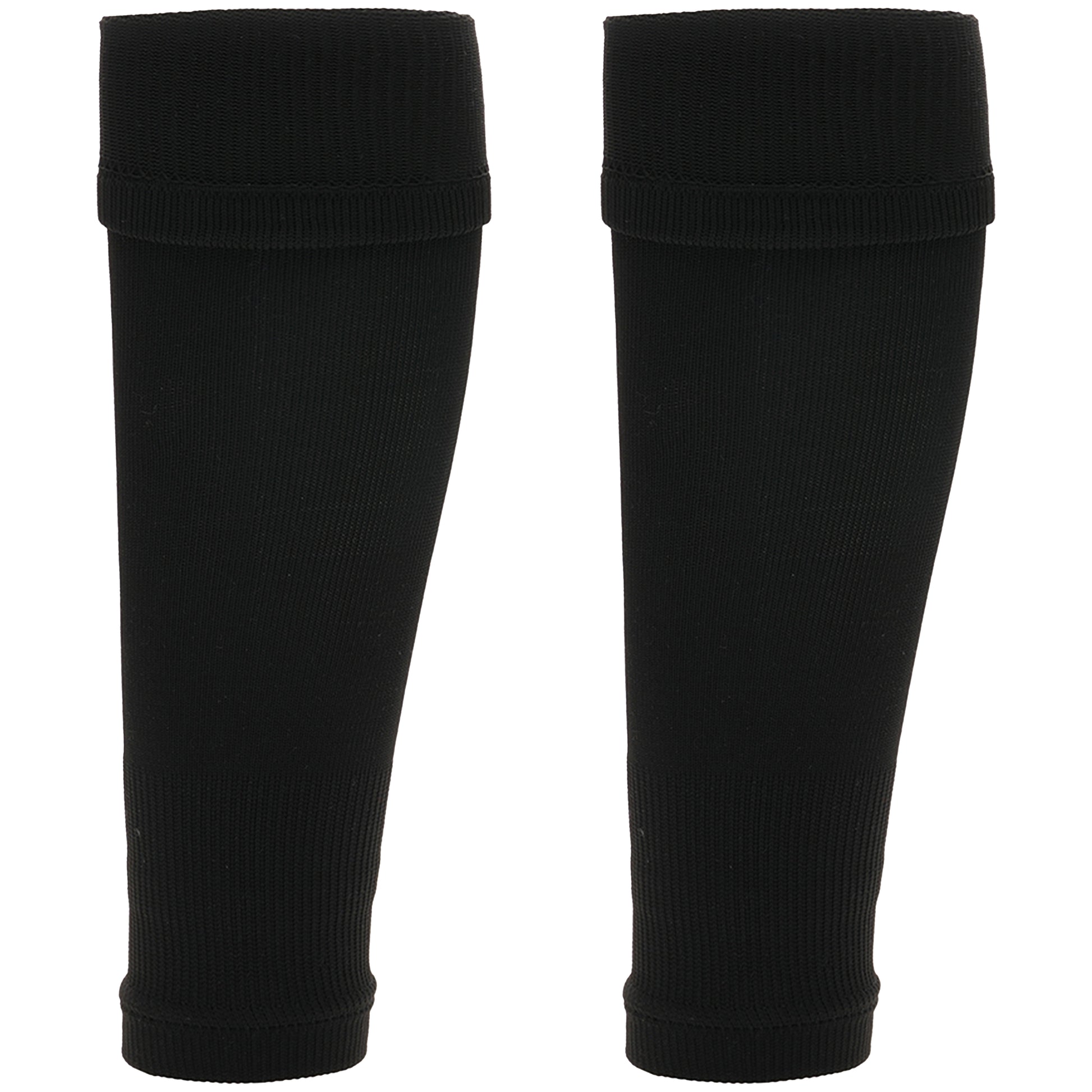 Adults Black Football Leg Sleeve Socks Compression Support Fits Over Shin Pads Breathable & Secure for Training Running by Sock Stack. Buy now for £9.00.
