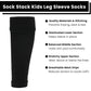 Adults Black Football Leg Sleeve Socks Compression Support Fits Over Shin Pads Breathable & Secure for Training Running by Sock Stack. Buy now for £9.00.