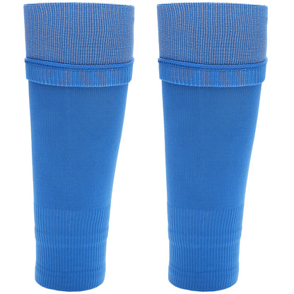 Adults Blue Football Leg Sleeve Socks Compression Support Fits Over Shin Pads Breathable & Secure for Training Running by Sock Stack. Buy now for £9.00.