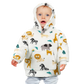 Younger Kids Hoodie Blanket Infants Hooded Sweatshirt Unisex, Safari & Sloth