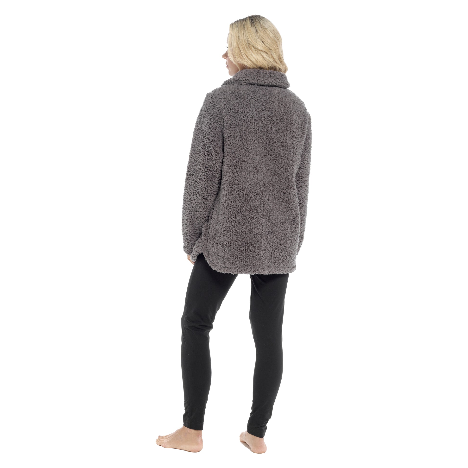 Women's Ultra-Soft Sherpa Lounge Set Long Sleeve Top and Leggings with Double Pockets Cozy Pajamas for Chilly Days Multiple Sizes Daisy Dreamer. Buy now for £20.00.