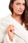 Extra-Long Super Soft Women's Cream Snuggle Fleece Bathrobe with Velvet-Like Texture Luxurious Cozy Dressing Gown for Warmth by Daisy Dreamer. Buy now for £25.00.