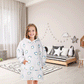 Kids Cozy Oversized Hooded Penguin Blanket Plush Flannel Fleece Hoodie with Sherpa Lining Ages 8-15 Warm Comfortable Durable Loungewear Gift by Daisy Dreamer. Buy now for £15.00.