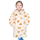 Kids Oversized Hooded Blanket Sweatshirt Ultra Soft Sherpa Fur Flannel Fleece Hoodie for Ages 8-15 with Fun Dog Print by Daisy Dreamer. Buy now for £15.00.